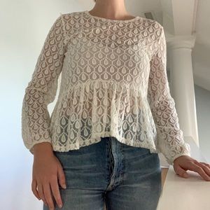 5 for $30 / H&M sheer peplum top